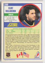 1990-91 Score American #289 Clint Malarchuk