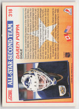 1990-91 Score American #318 Daren Puppa