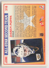 1990-91 Score American #318 Daren Puppa