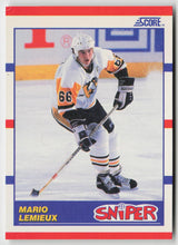1990-91 Score American #337 Mario Lemieux