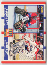 1990-91 Score American #354 Patrick Roy / Mike Liut