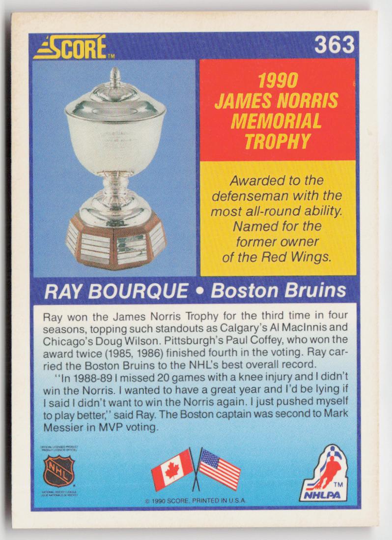 1990-91 Score American #376 Bob Murray