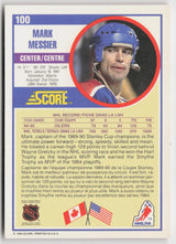 1990-91 Score Canadian #100 Mark Messier
