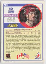 1990-91 Score Canadian #101 Rick Zombo
