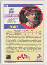 1990-91 Score Canadian #101 Rick Zombo