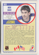 1990-91 Score Canadian #103 Rick Vaive