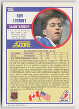 1990-91 Score Canadian #126 Ron Tugnutt