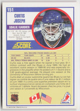 1990-91 Score Canadian #151 Curtis Joseph