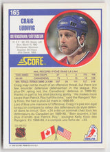 1990-91 Score Canadian #165 Craig Ludwig