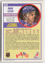 1990-91 Score Canadian #225 Brian Leetch