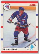 1990-91 Score Canadian #225 Brian Leetch