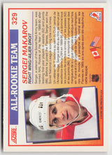 1990-91 Score Canadian #329 Sergei Makarov