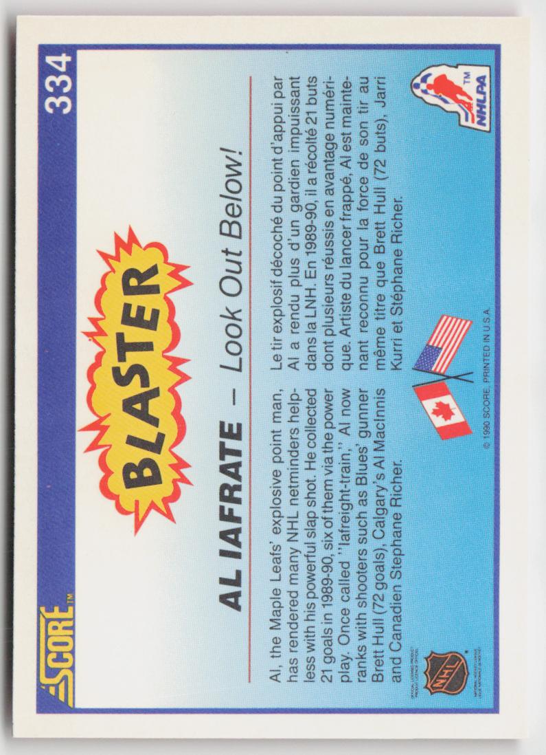 1990-91 Score Canadian #334 Al Iafrate