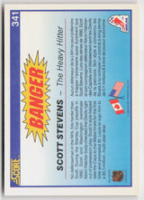 1990-91 Score Canadian #341 Scott Stevens