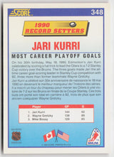 1990-91 Score Canadian #348 Jari Kurri