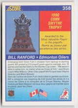 1990-91 Score Canadian #358 Bill Ranford