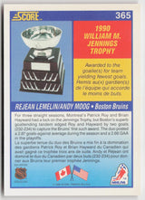 1990-91 Score Canadian #365 Rejean Lemelin / Andy Moog
