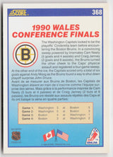 1990-91 Score Canadian #368 Boston Bruins 1990 Conference Champions