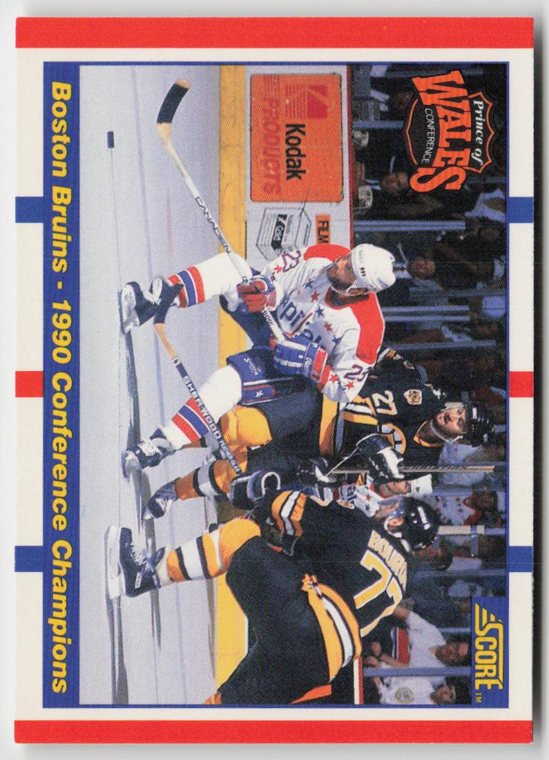 1990-91 Score Canadian #368 Boston Bruins 1990 Conference Champions
