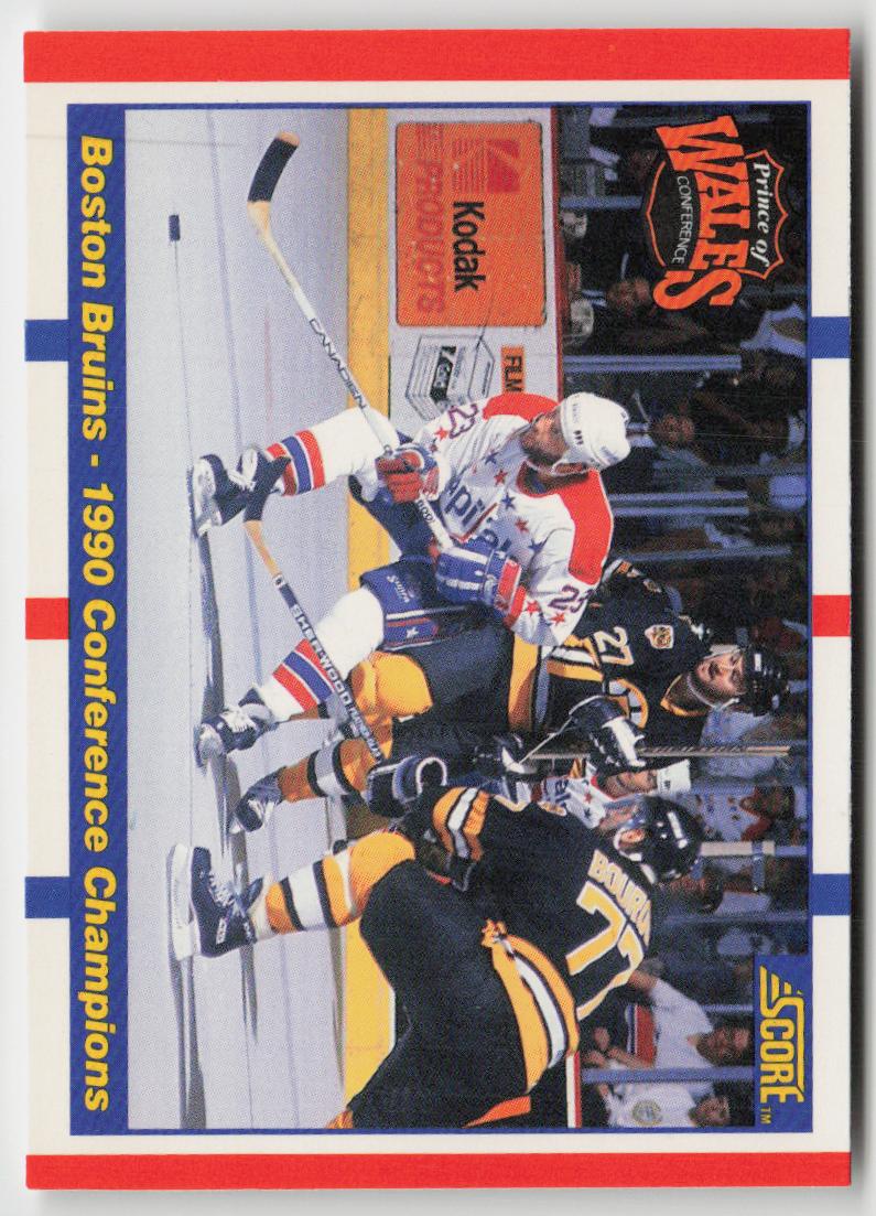 1990-91 Score Canadian #368 Boston Bruins 1990 Conference Champions
