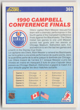 1990-91 Score Canadian #369 Edmonton Oilers 1990 Conference Champions