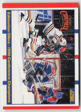 1990-91 Score Canadian #369 Edmonton Oilers 1990 Conference Champions