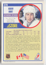 1990-91 Score Canadian #370 Adam Burt