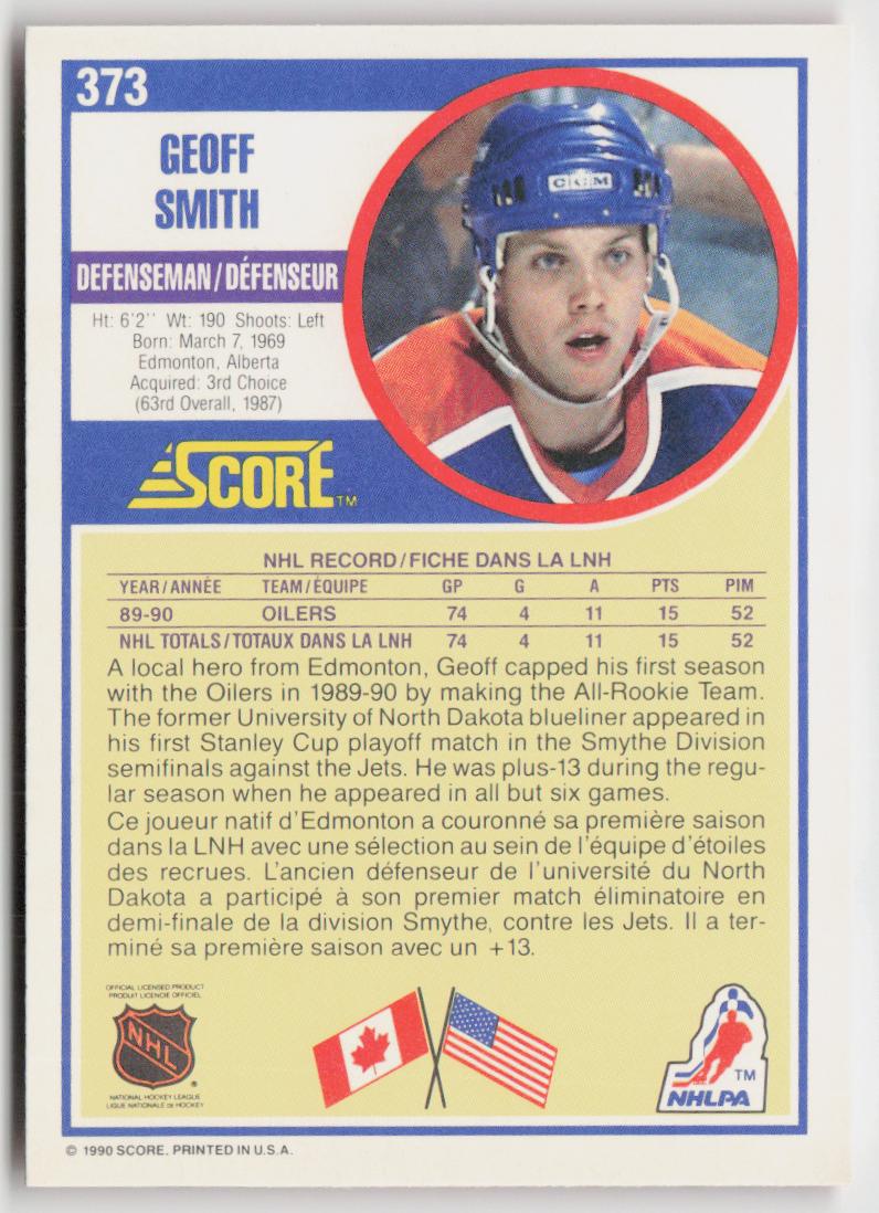 1990-91 Score Canadian #386 Jim Hrivnak