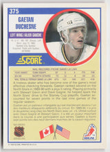 1990-91 Score Canadian #375 Gaetan Duchesne