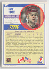 1990-91 Score Canadian #377 Daniel Shank
