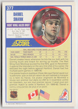 1990-91 Score Canadian #377 Daniel Shank