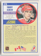 1990-91 Score Canadian #378 Tommy Albelin