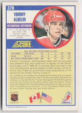1990-91 Score Canadian #378 Tommy Albelin