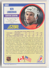 1990-91 Score Canadian #380 Ken Linseman