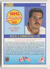 1990-91 Score Canadian #396 Rick Corriveau