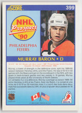 1990-91 Score Canadian #399 Murray Baron