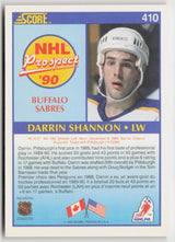 1990-91 Score Canadian #410 Darrin Shannon