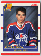 1990-91 Score Canadian #424 Scott Allison