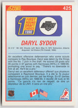 1990-91 Score Canadian #425 Darryl Sydor