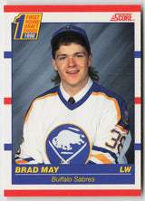 1990-91 Score Canadian #427 Brad May