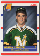 1990-91 Score Canadian #430 Derian Hatcher