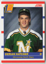 1990-91 Score Canadian #430 Derian Hatcher