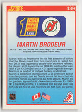 1990-91 Score Canadian #439 Martin Brodeur