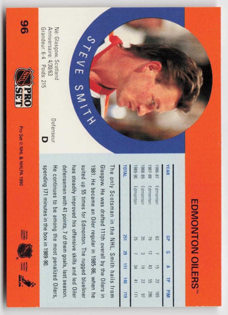 1990-91 Pro Set #96 Steve Smith