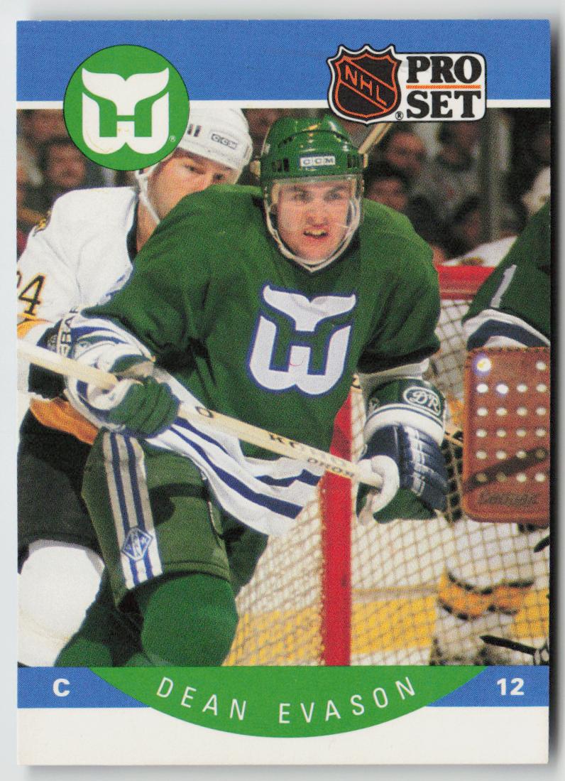 1990-91 Pro Set #103 Dean Evason