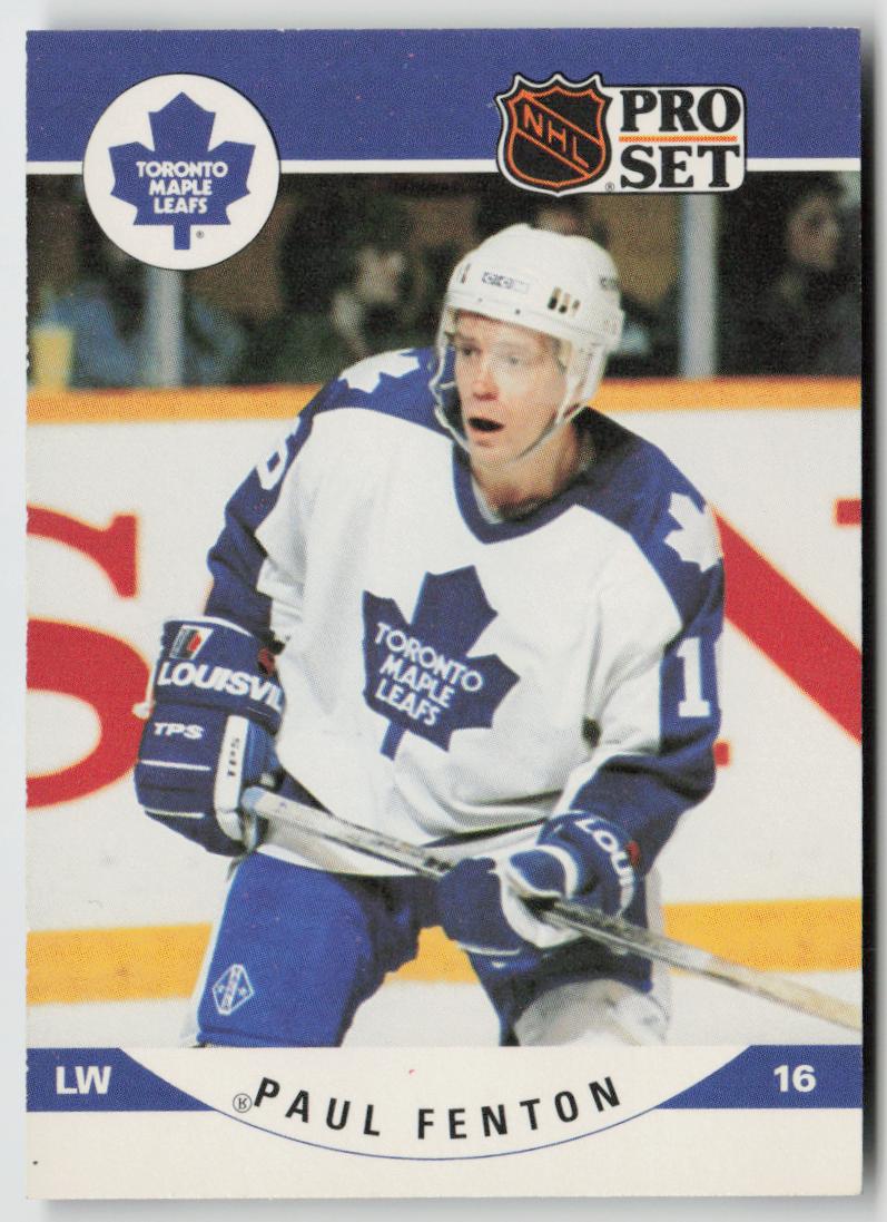 1990-91 Pro Set #533a Paul Fenton