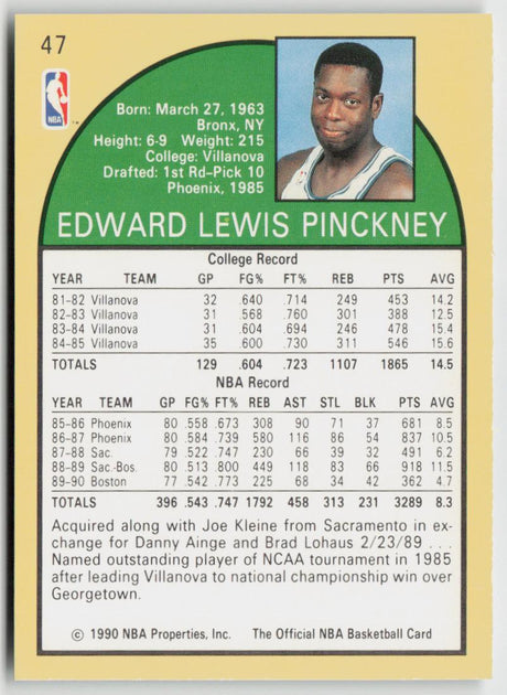 1990-91 Hoops 47 Ed Pinckney