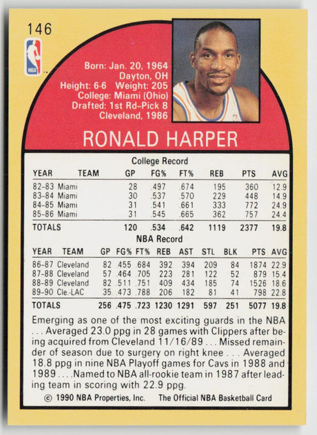 1990-91 Hoops 146 Ron Harper
