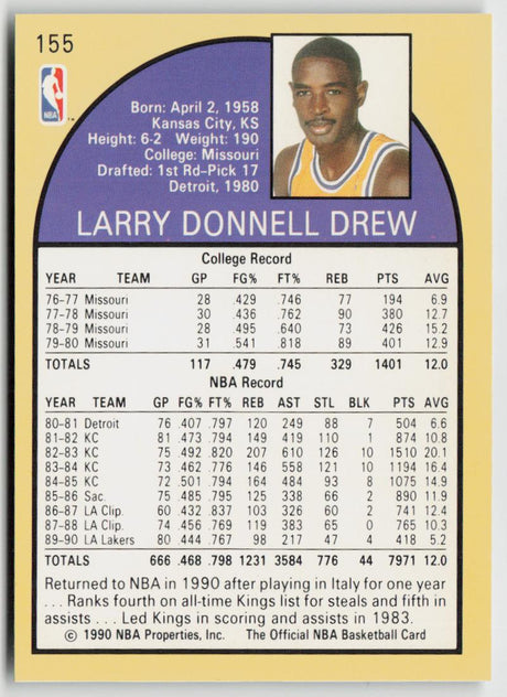 1990-91 Hoops 155 Larry Drew