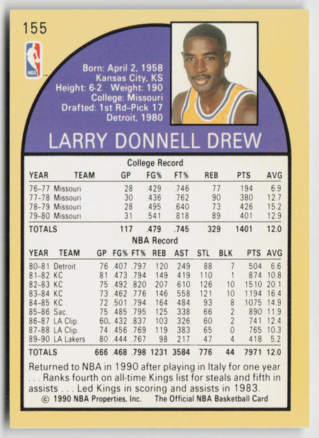 1990-91 Hoops 155 Larry Drew